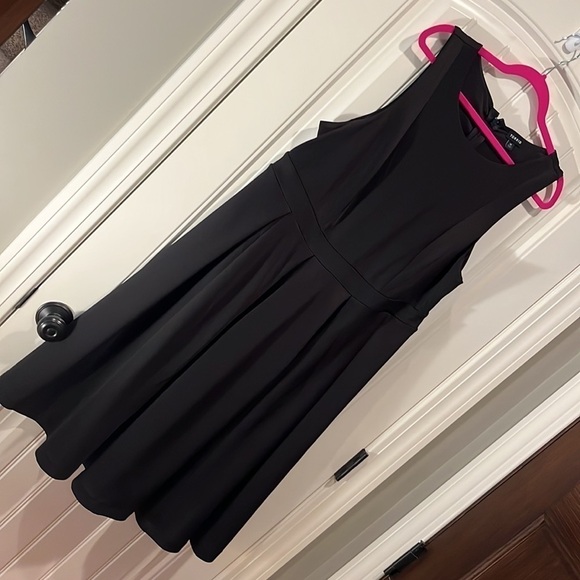 Torrid classic black Mini Scuba Skater Dress classic staple versatile LBD 14 - Picture 3 of 11